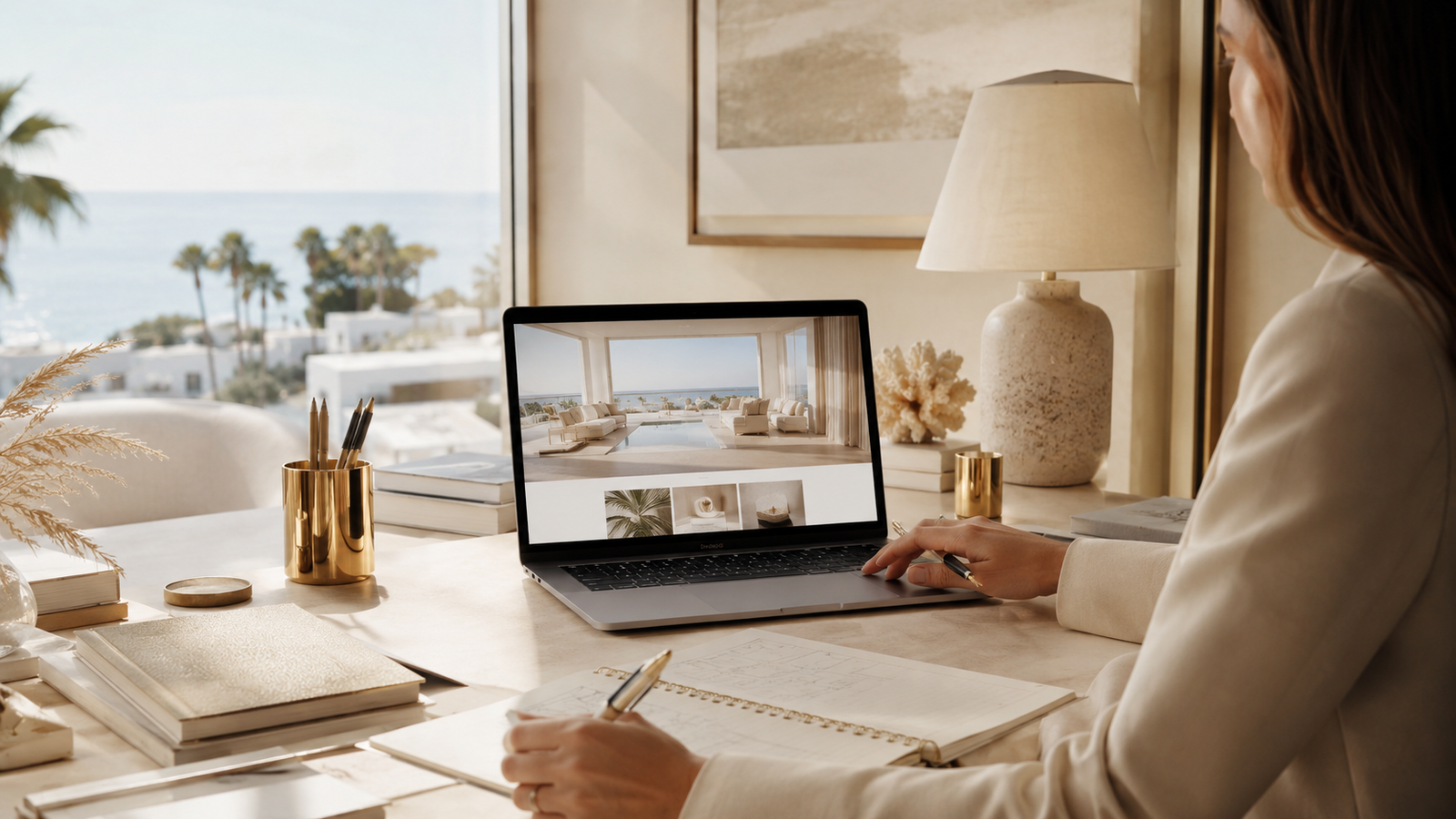 Luxury real estate website concept for a Marbella premium brand