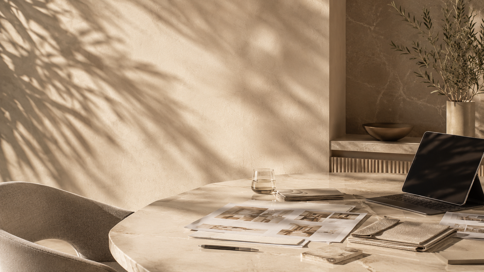 Refined architecture studio and design workspace in Marbella