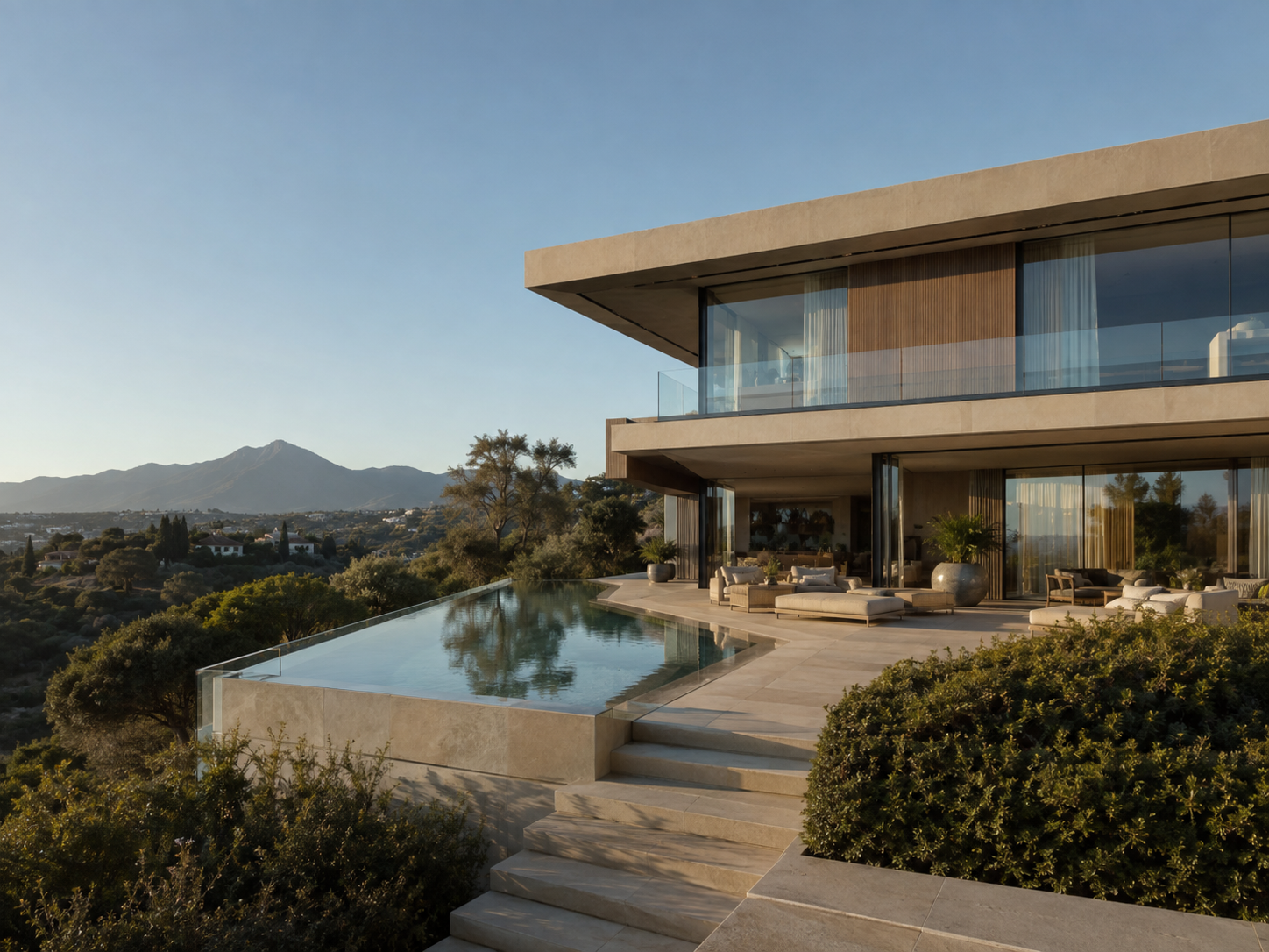 Luxury property overlooking the Costa del Sol for real estate marketing in Marbella