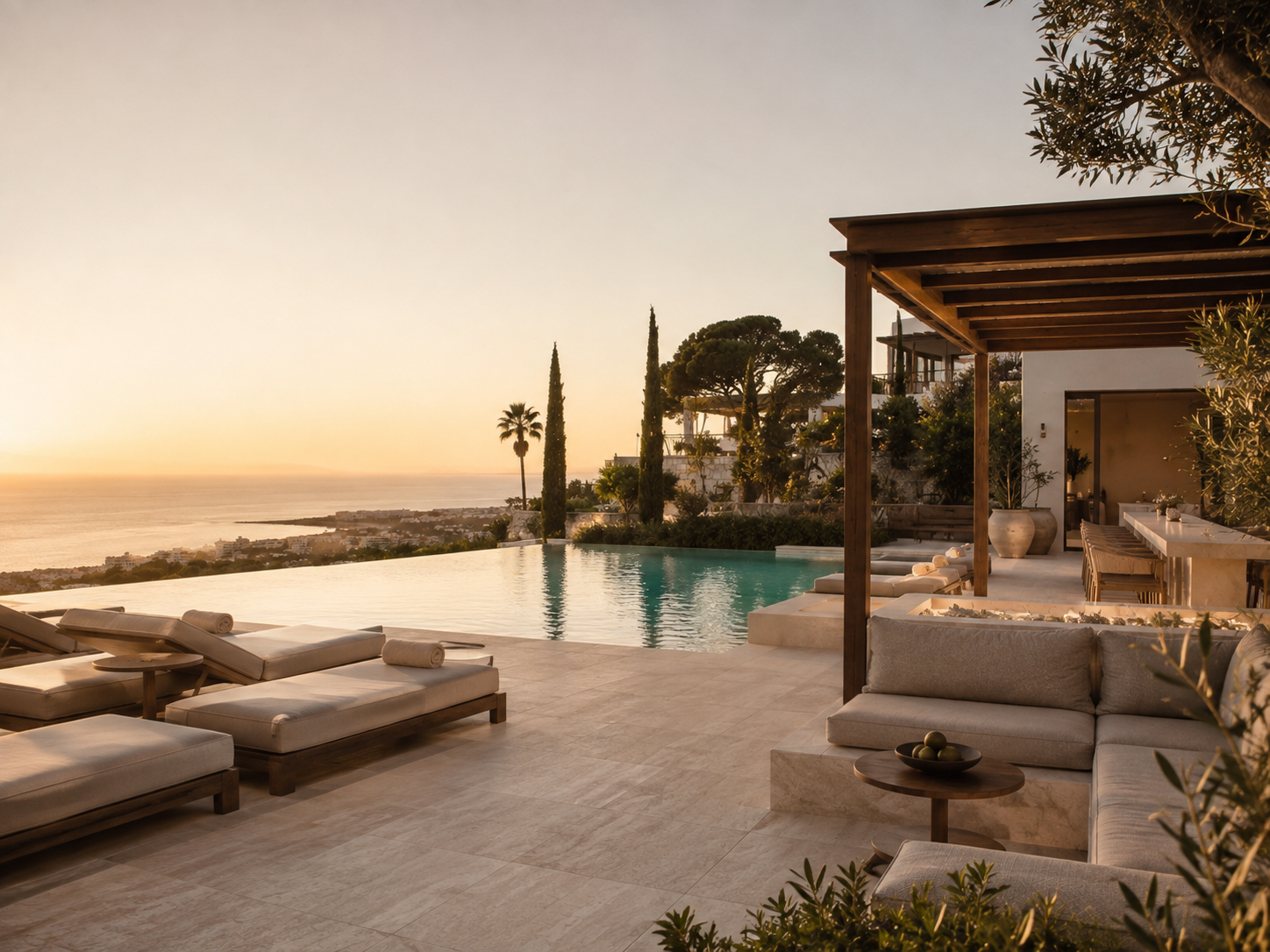 Luxury hotel and resort setting on the Costa del Sol near Marbella
